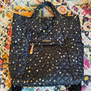 MZ Wallace Metro Convertible Backpack in Star Print
